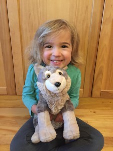 "I love my wolf so much. It is the cosiest toy and the wolf sparkles in the light!" - Molly, age 4 